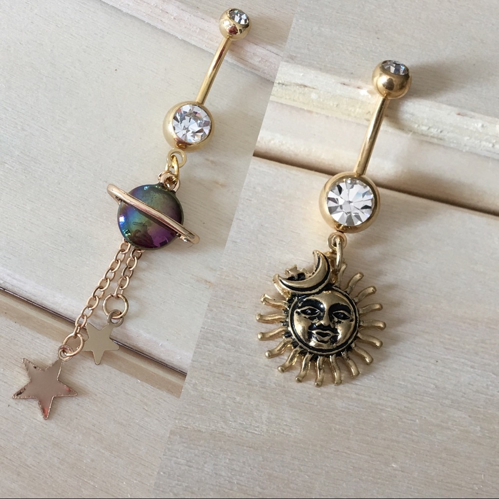 Stargazer Belly Button Ring Set